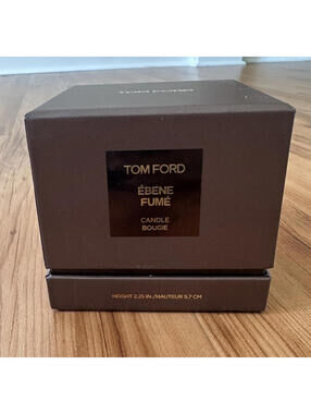 Tom Ford Ebene Fume Perfume Candle Bougie, Height 2.25 In. , New Open Box